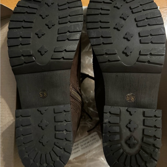 NWT Steve Madden Gobbin Brown Leather Ankle Boots - Picture 6 of 6